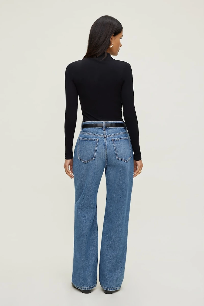 Mock Neck Long Sleeve Top