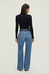 Mock Neck Long Sleeve Top