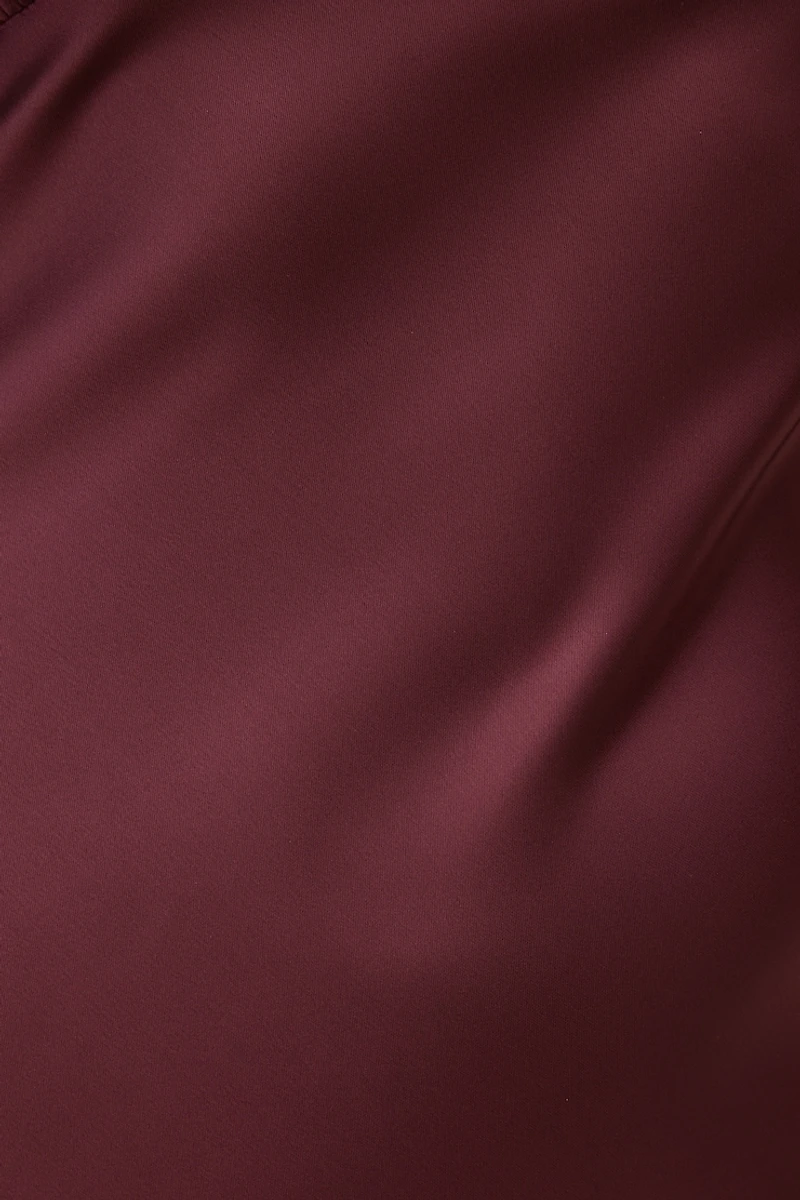 Sage Satin Maxi Dress