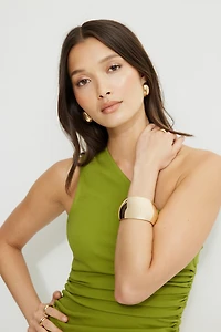 Oversized Chunky Snap Bangle Bracelet