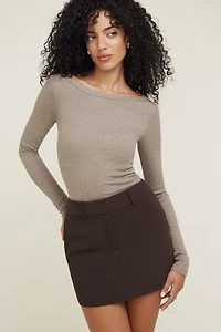 Nola Ribbed Long Sleeve T Shirt