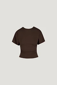 Andrea Shirred Jersey T Shirt
