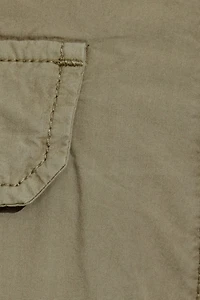Low Rise Baggy Poplin Cargo Pants