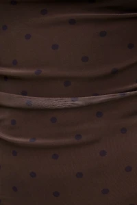 Cleo Printed Mesh Long Sleeve Top.