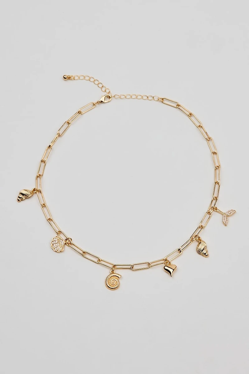 Collier à breloques de style plage