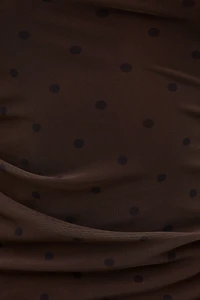 Cleo Printed Mesh Long Sleeve Top