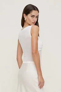 Justaucorps en maille diaphane