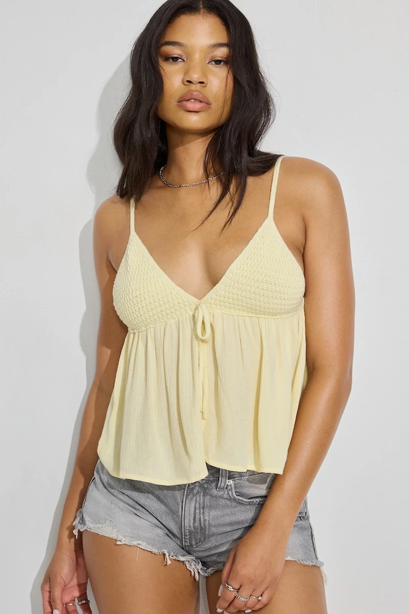 Mix Media Tank Top