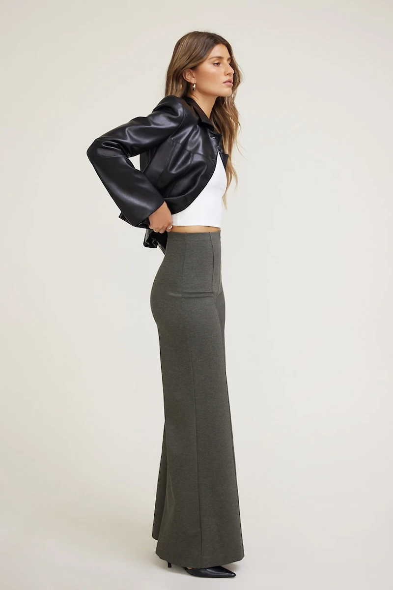 Wide Leg Ponte Pants