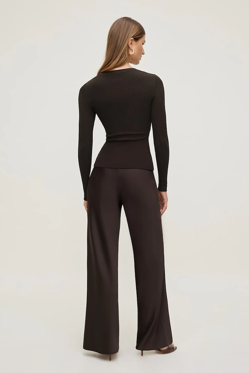 Tedi Ribbed Long Sleeve T Shirt