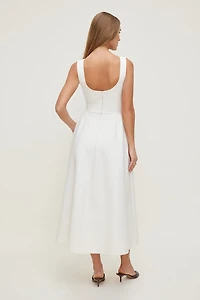 Iris Flared Ponte Maxi Dress