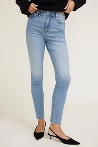 Jean skinny extensible à taille haute Goldie