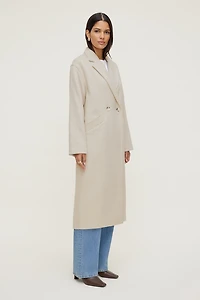 Unstructured Wool Coat