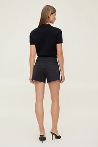 James Relaxed Mid Rise Denim Shorts