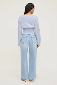 Chandail cintré à col bateau