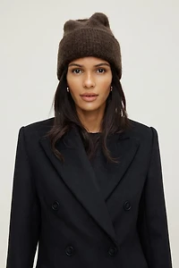 Tuque en mohair poilu de qualité supérieure