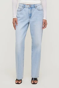 Mika Mid Rise Relaxed Straight Leg Jeans