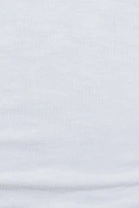 Haut double épaisseur à manches courtes et col rond