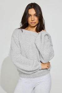 Oversized Boat Neck Sweater