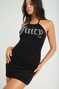 JUICY COUTURE Big Bling Terry Halter Dress