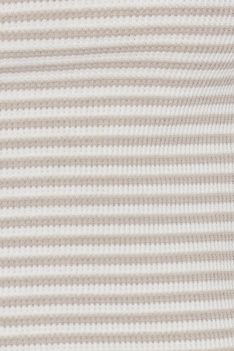 Camisole gaufrée henley