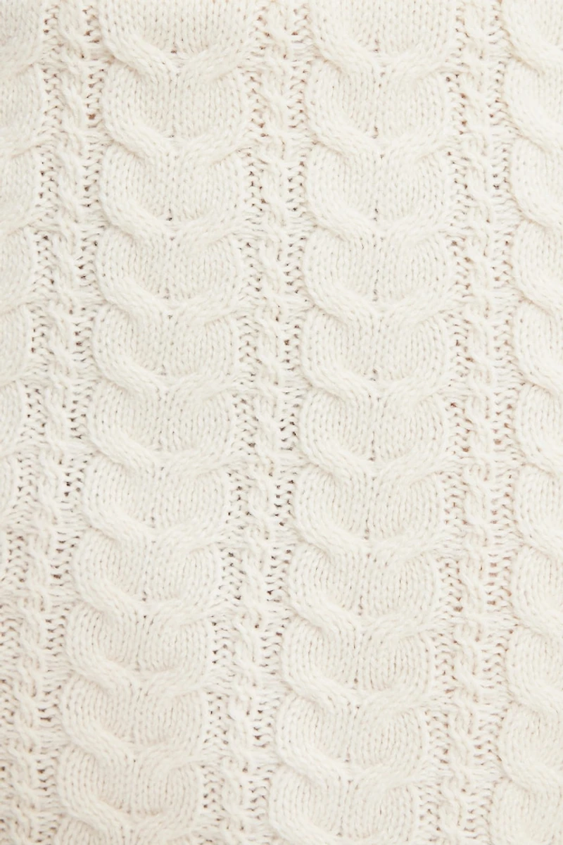 Cable Knit Mini Skirt