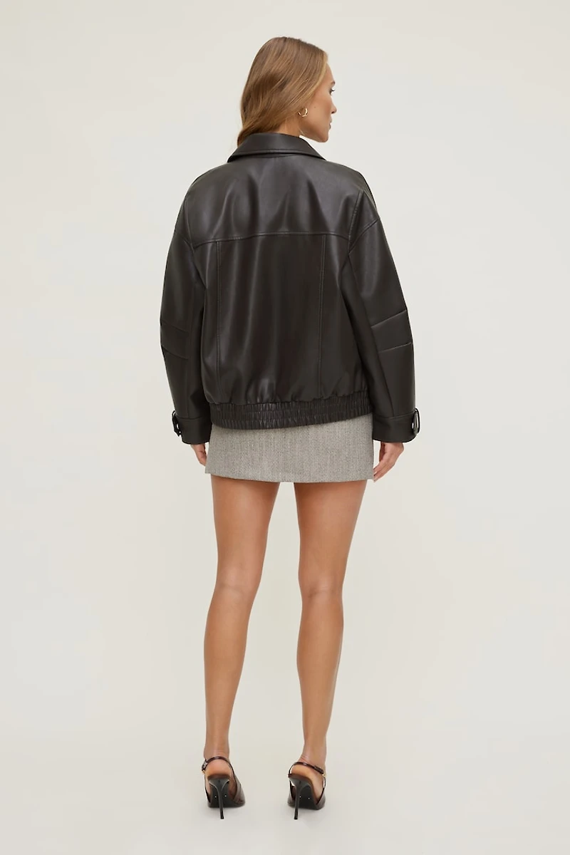 Josefine Herringbone Mini Skort