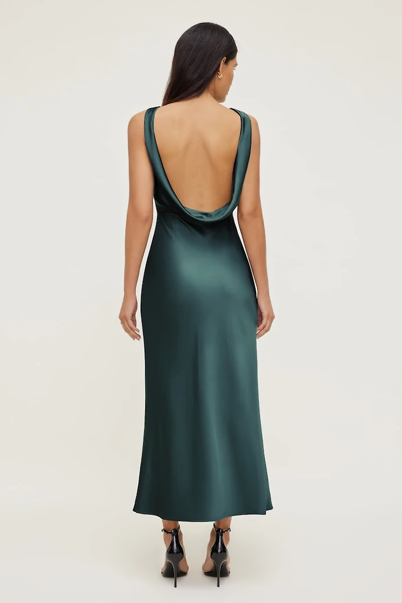 Nora Satin Maxi Slip Dress