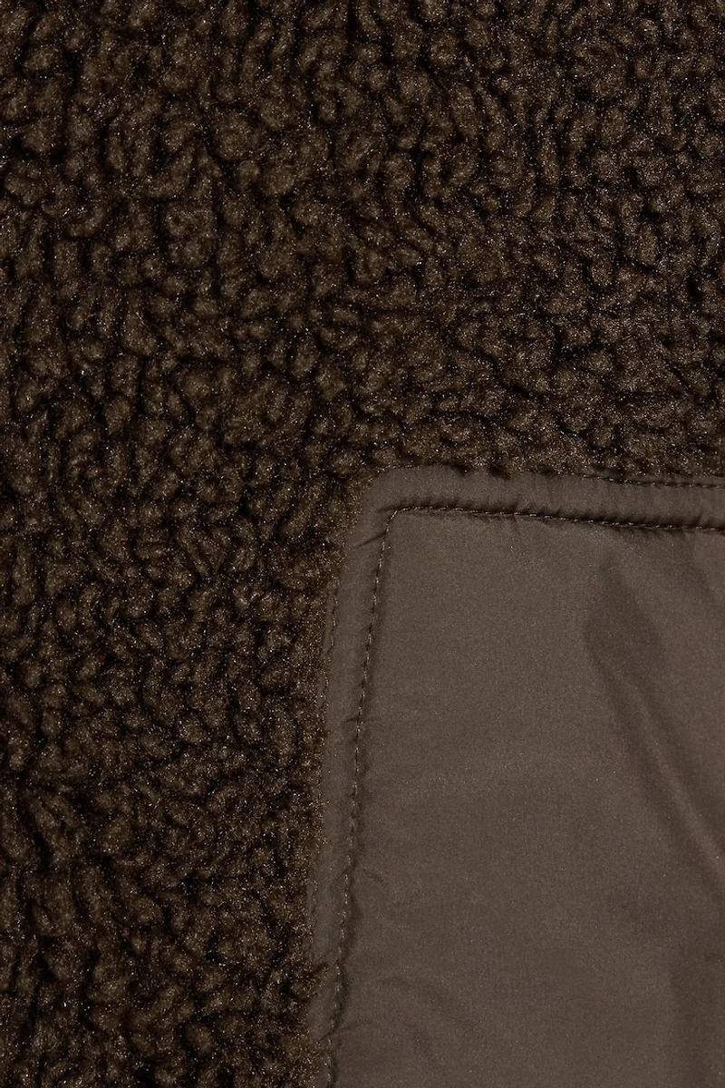 Sherpa Mixed Media Jacket