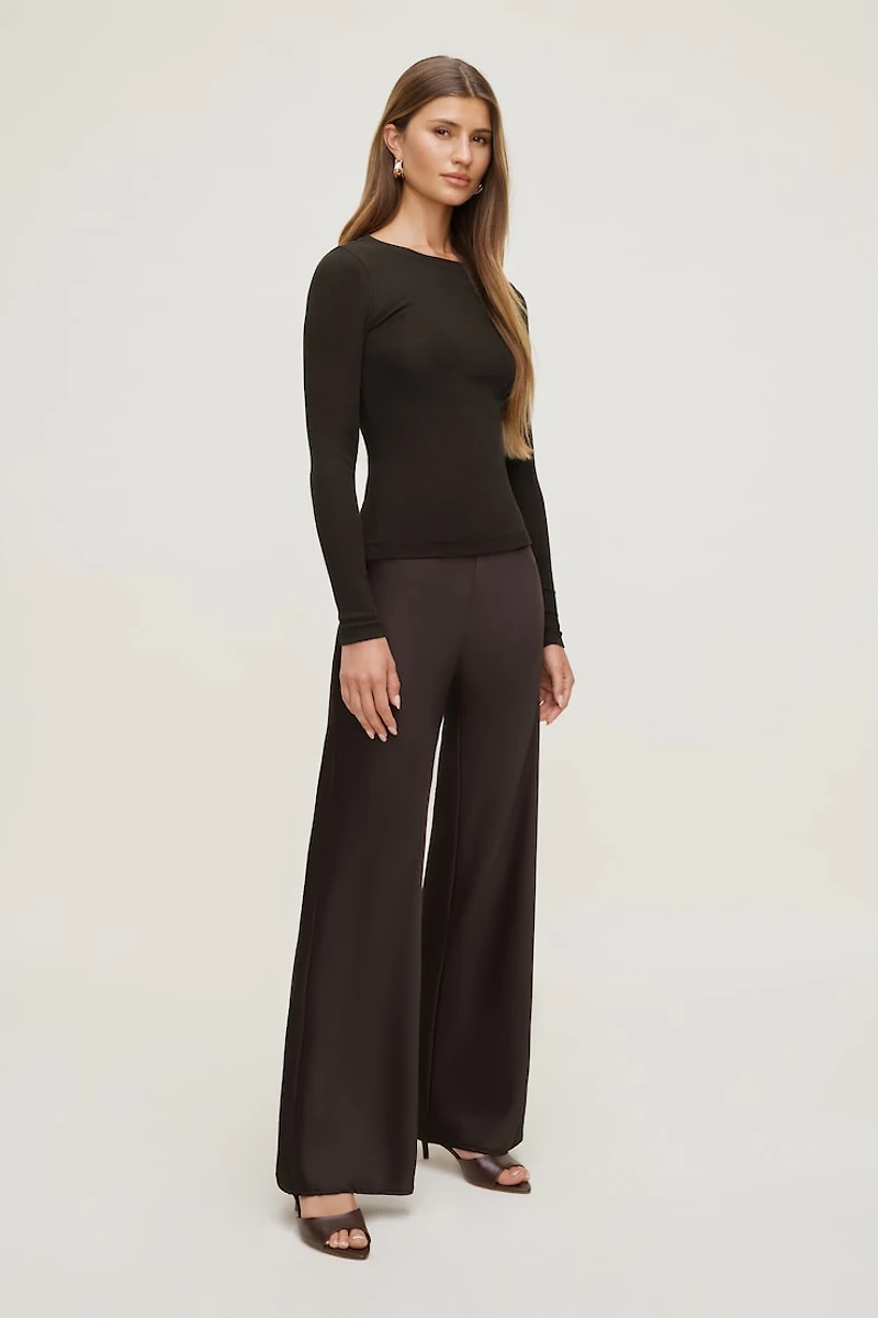 Tedi Ribbed Long Sleeve T Shirt