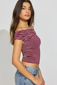 Haut Smooth à épaules dégagées