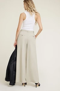 Pleated Wide Leg Pants