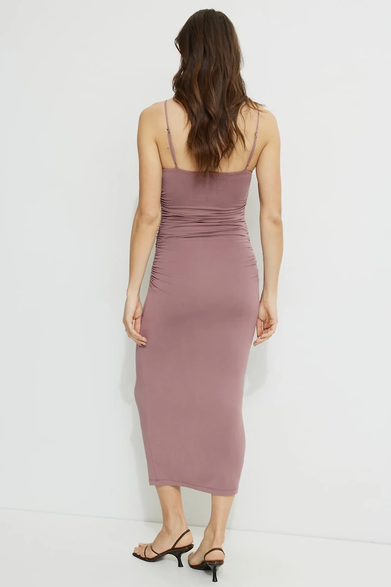 Ines Ruched Jersey Maxi Dress