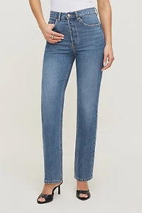 Olivia Comfort High Rise Straight Leg Jeans