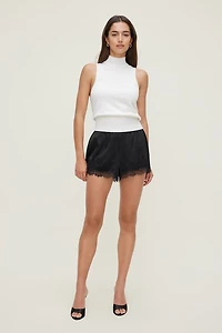 Lace Satin Shorts