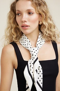 Polka Dot Oversized Square Scarf