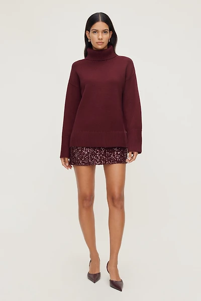 Kylie Sequin Mini Skirt