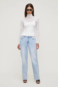 Mika Mid Rise Relaxed Straight Leg Jeans