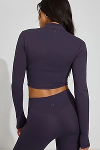 Haut zippé écourté à manches longues SoftActive