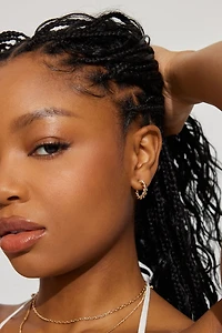 3 Pack Twist & Chain Earrings