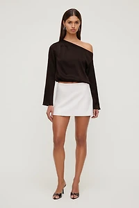 Stacie Faux Leather Mini Skort