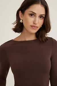 Nola Sculpt Long Sleeve Top