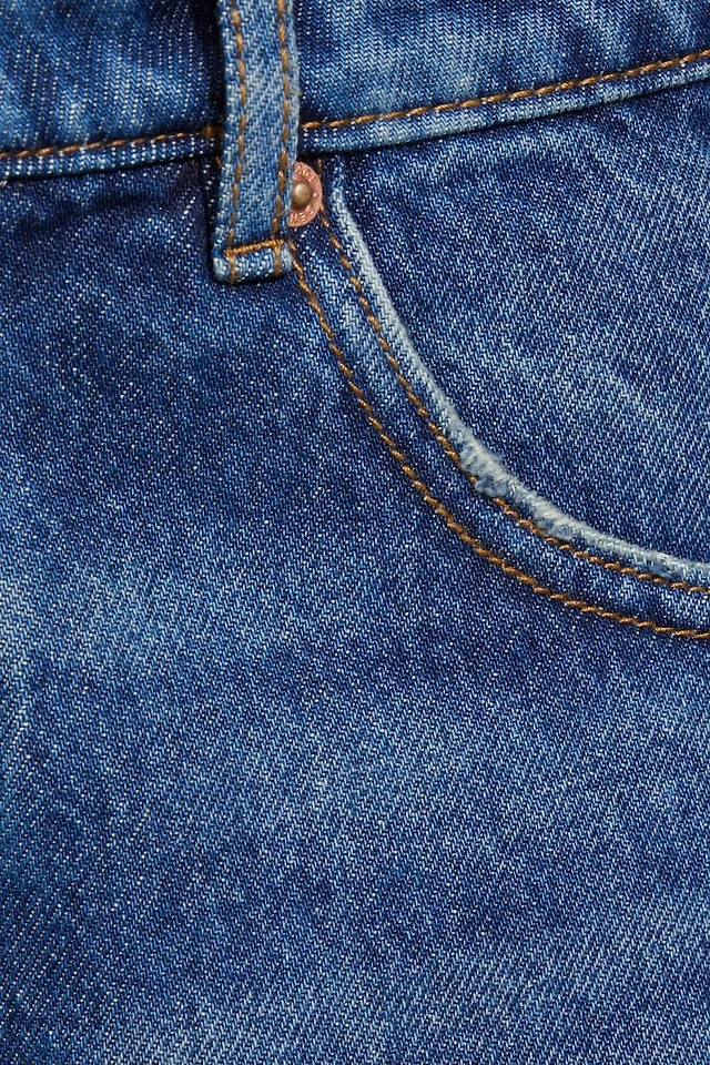 Denim Relaxed A-Line Shorts
