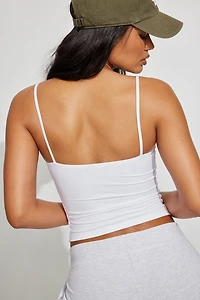 Sleek Straight Neck Cami Top
