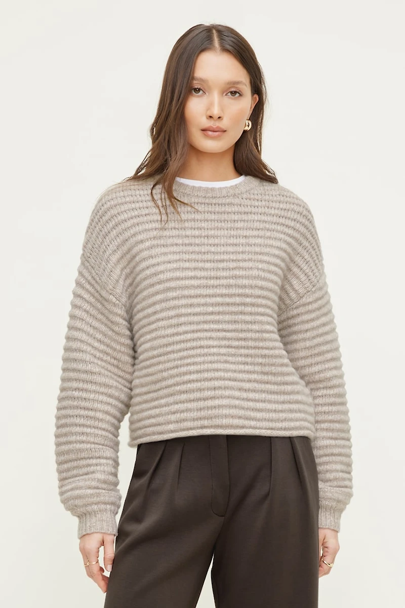 Chandail en tricot côtelé Lorelai