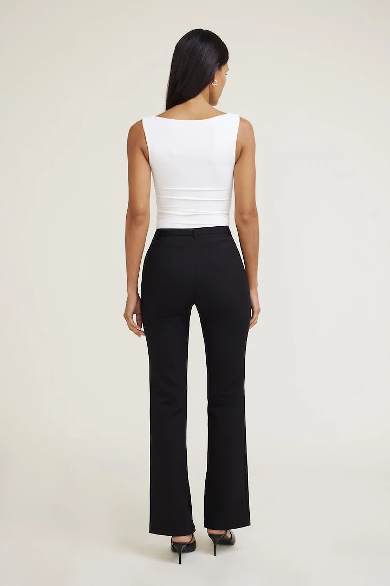 High Rise Slim Leg Pants