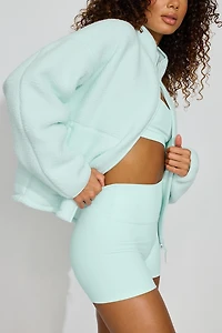 Sherpa Fleece Full Zip Jacket