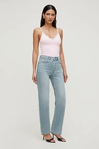 Jean confo à taille haute et jambe droite Olivia