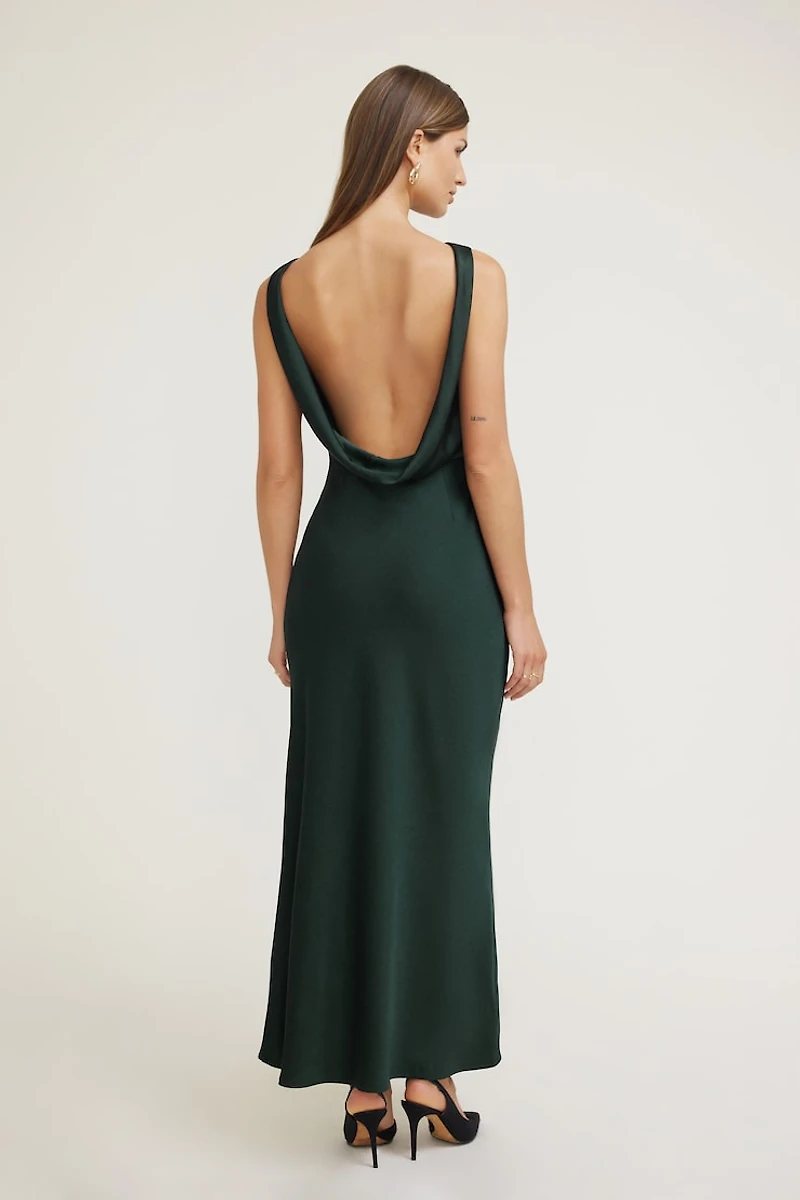 Nora Satin Maxi Slip Dress