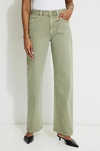 Mika Mid Rise Relaxed Straight Leg Jeans